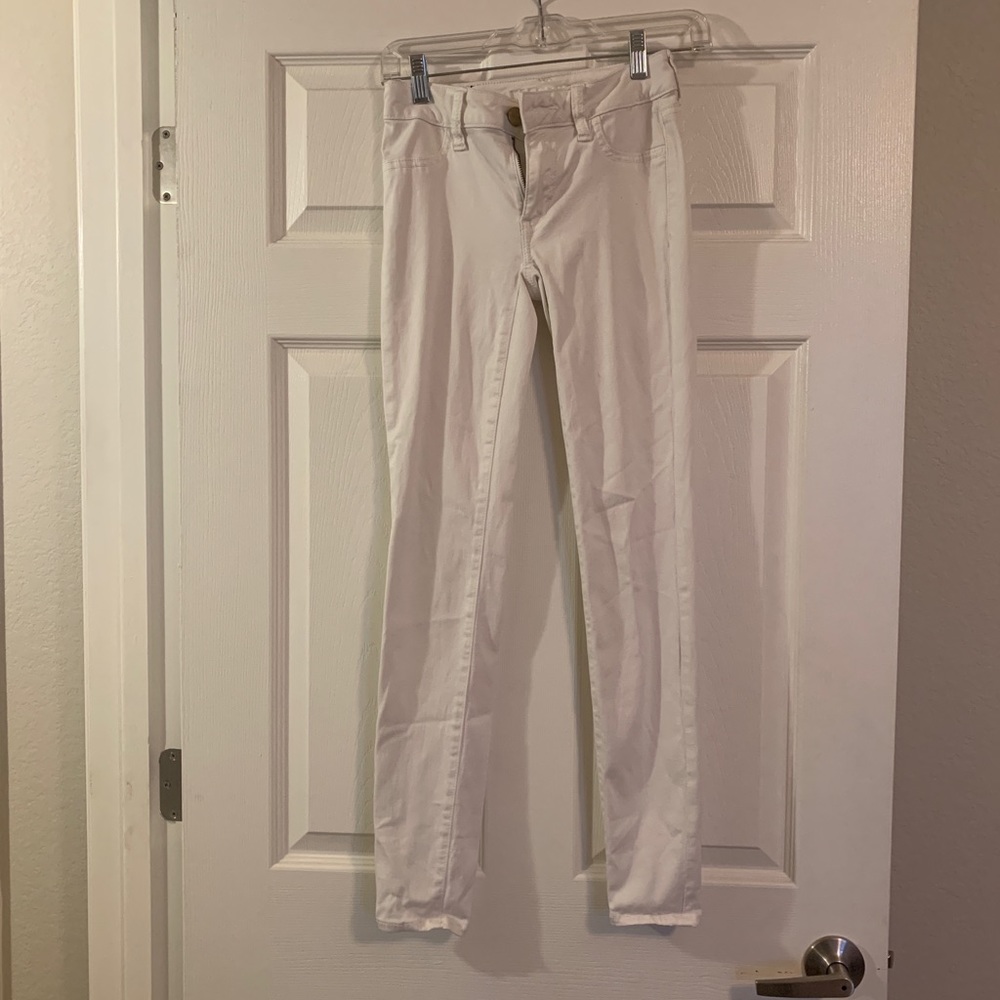 American Eagle White Skinny Jegging